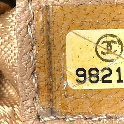 Chanel Caviar Square Stitched Bowler Beige 7 of 12