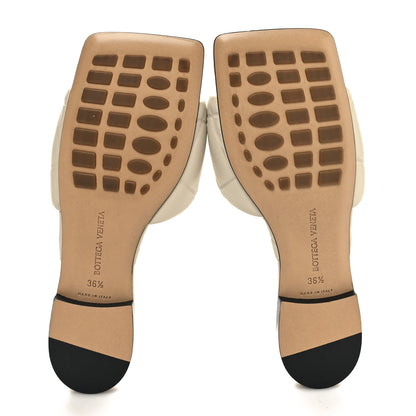 Bottega Veneta Nappa Quilted Rubber Lido Flat Sandals 36.5 Sea Salt 5 of 8