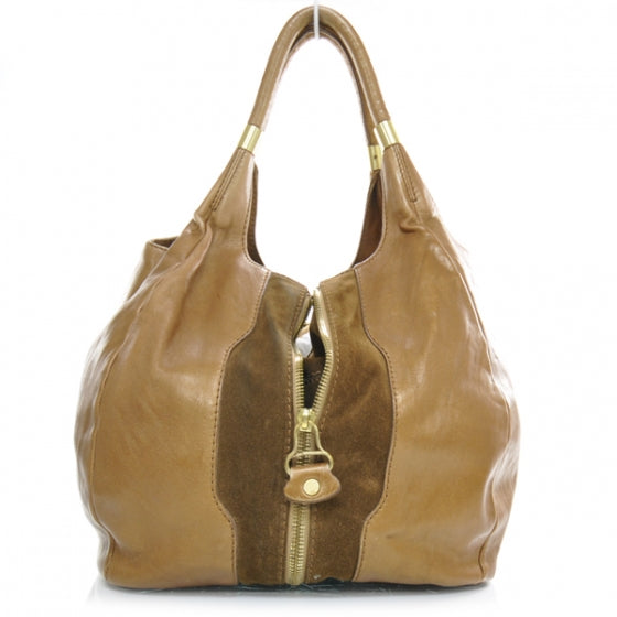 Jimmy Choo Leather Suede Mandah Tote 1 of 11