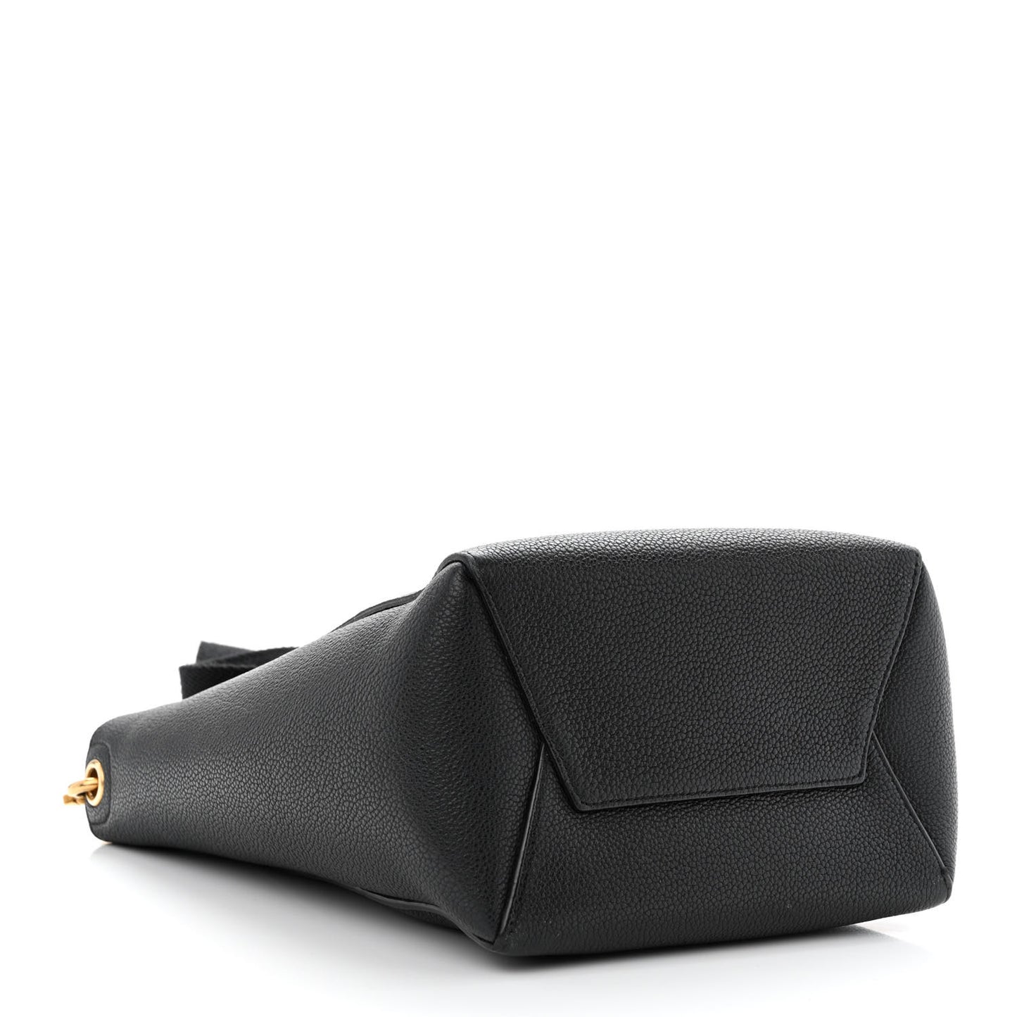 Soft Grained Calfskin Small Sangle Bucket Bag Black
