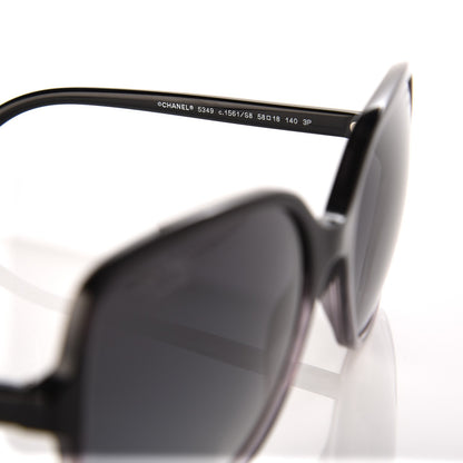 Chanel Square Summer CC Sunglasses 5349 Black 5 of 8