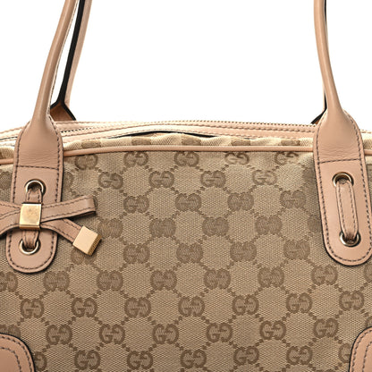 Gucci Monogram Small Princy Satchel Pink 8 of 12