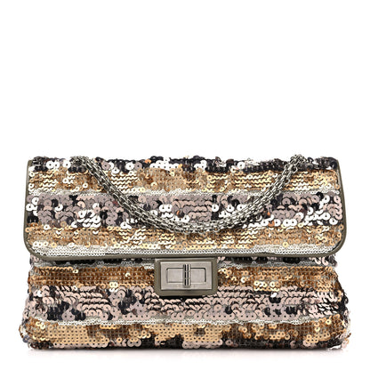 Chanel Sequin Striped Medium Reissue Flap Multicolor 1 of 11