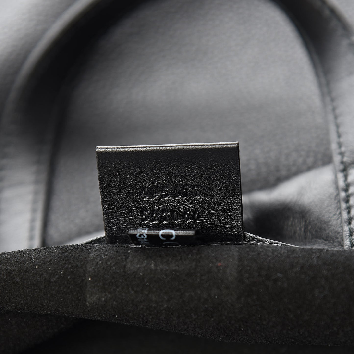 Calfskin Logo Drawstring Backpack Black
