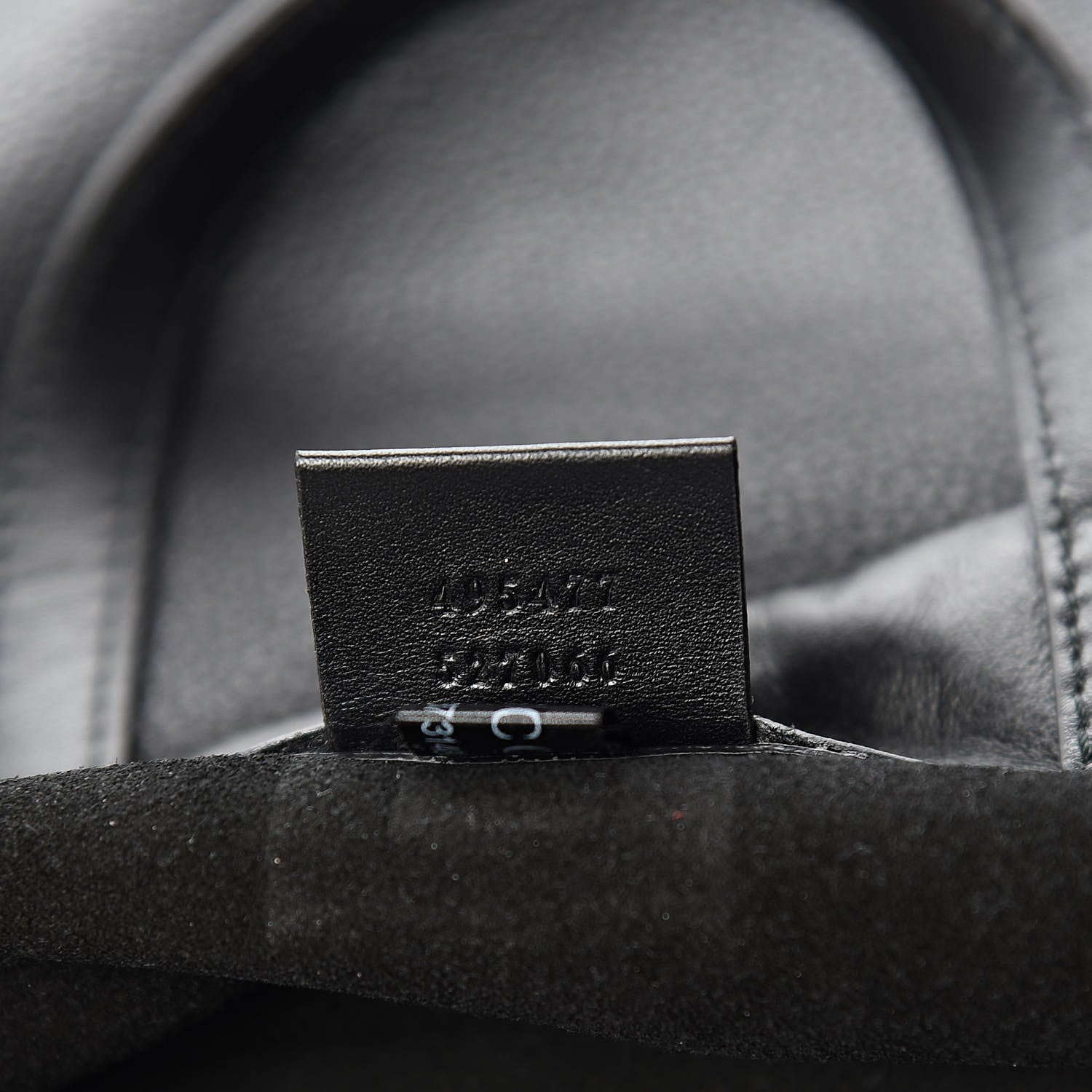 Gucci Calfskin Logo Drawstring Backpack Black 10 of 11