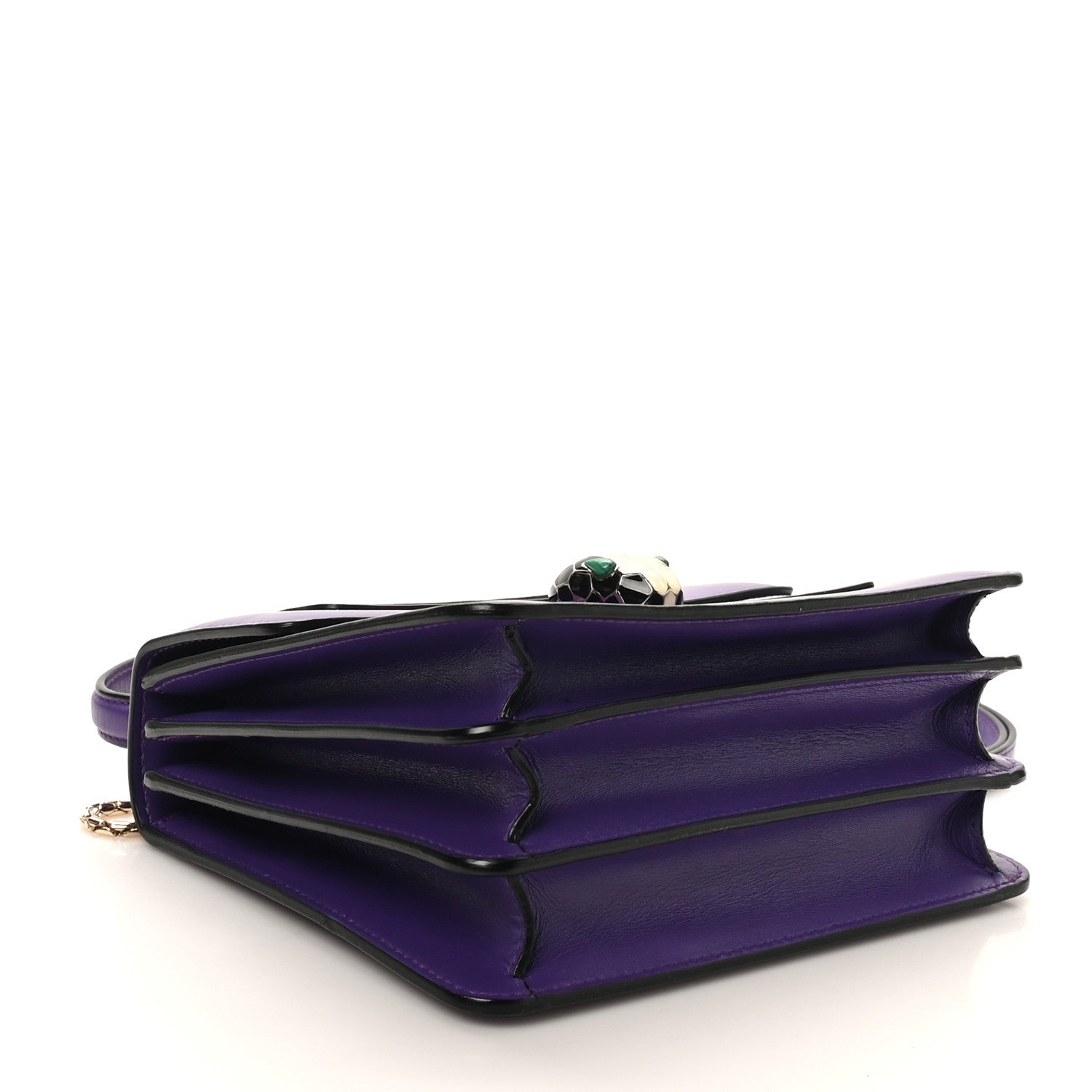 Bulgari Calfskin Serpenti Forever Top Handle Purple 6 of 17
