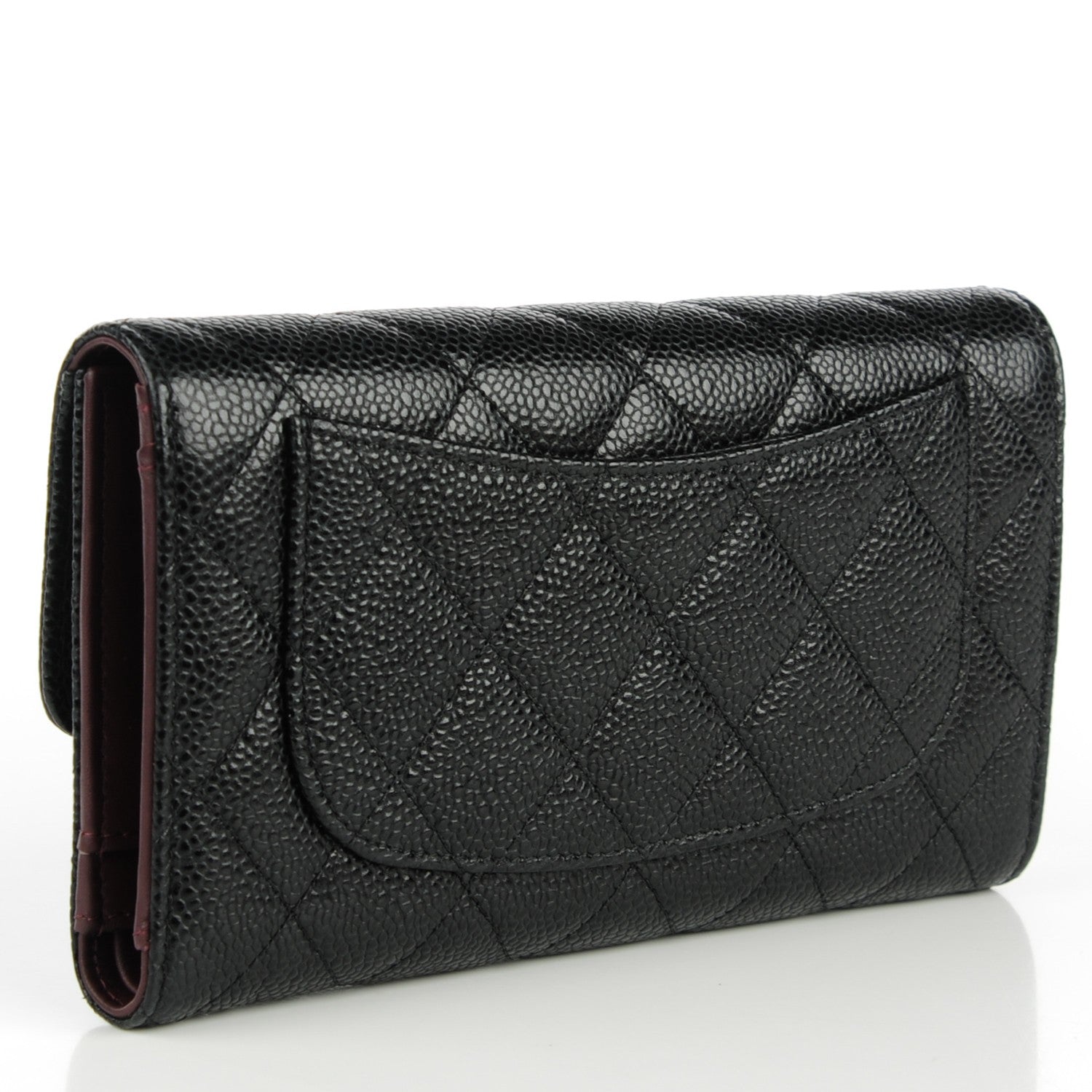 Chanel Caviar Quilted Large Flap Wallet Black 3 of 8