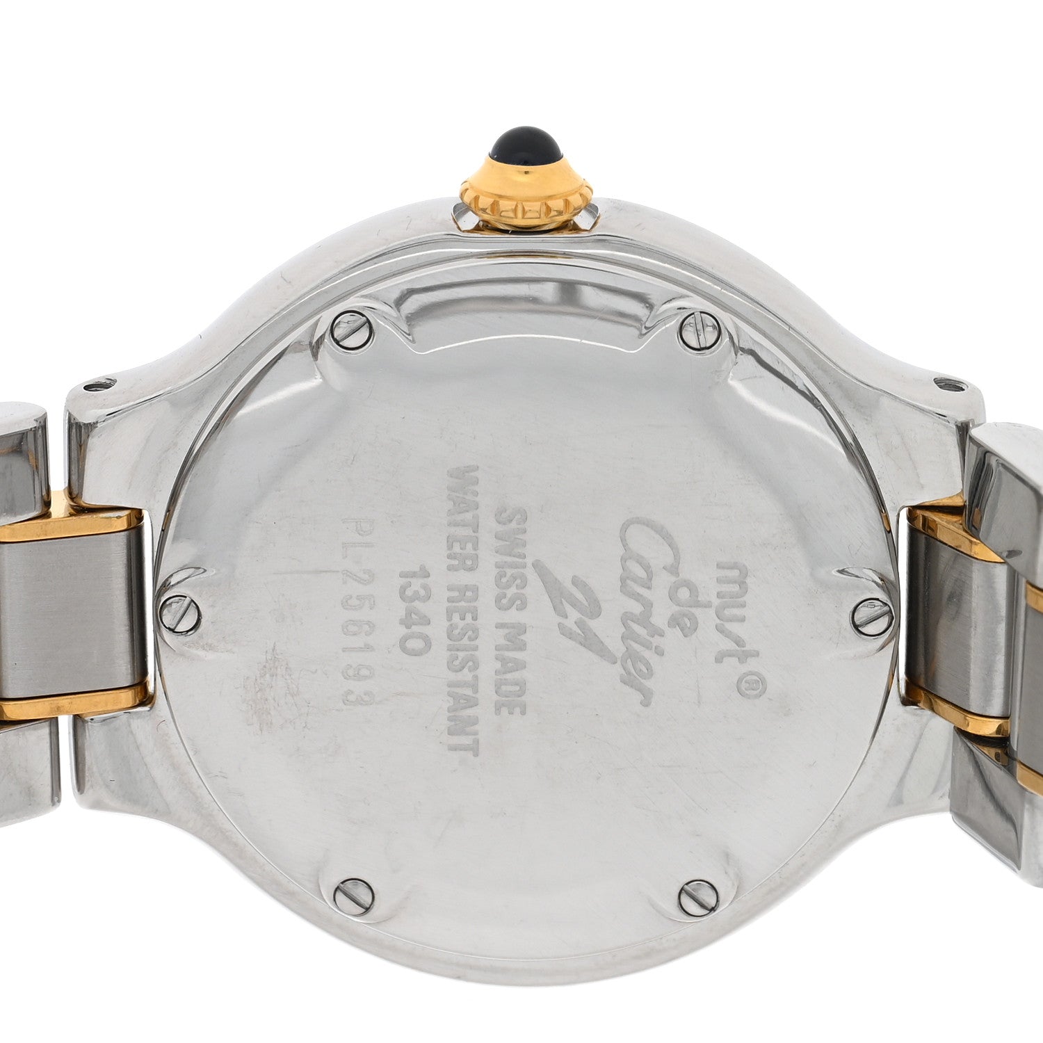 Cartier Stainless Steel 18K Yellow Gold 28mm Must de 21 Quartz Watch 4 of 5