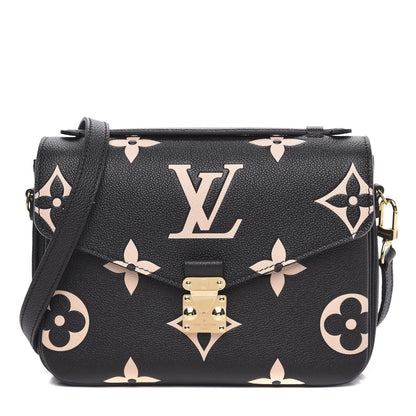 Louis Vuitton Empreinte Monogram Giant Pochette Metis Black Beige 1 of 7