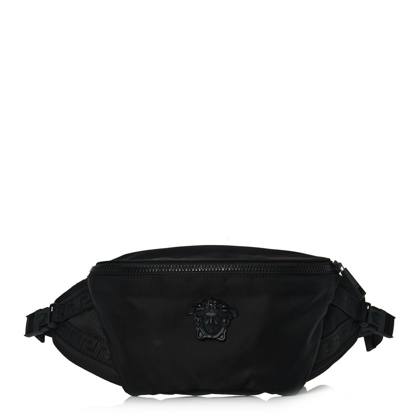 Nylon Palazzo Medusa Belt Bag Black