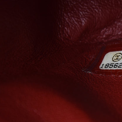 Chanel Caviar Quilted Medium Double Flap Dark Red 8 of 8