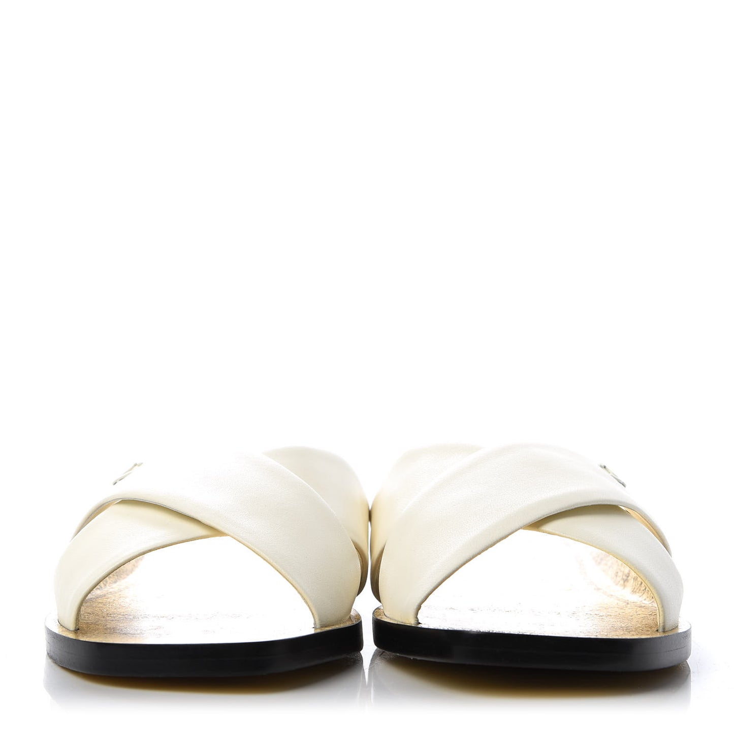 Lambskin Mule Sandals 42 White