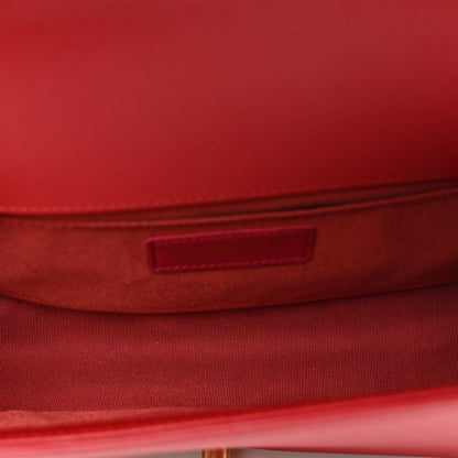 Chanel Caviar Quilted Medium Boy Flap Red 6 of 10