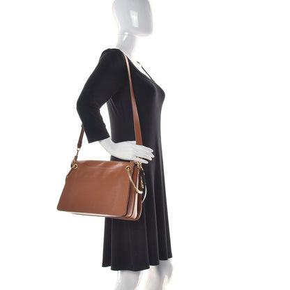 Chloe Calfskin Suede Medium Roy Bag Caramel 2 of 17