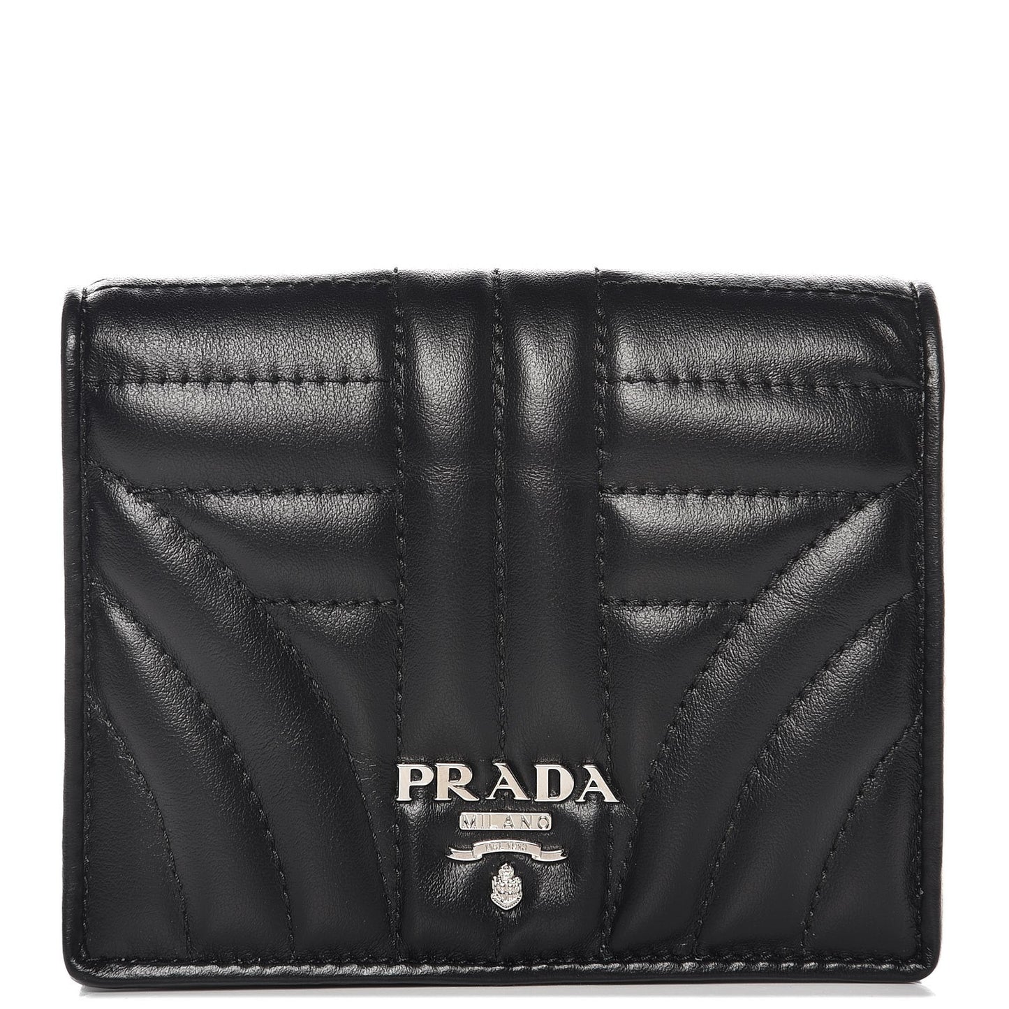 Soft Calfskin Impunture Diagramme Wallet Black