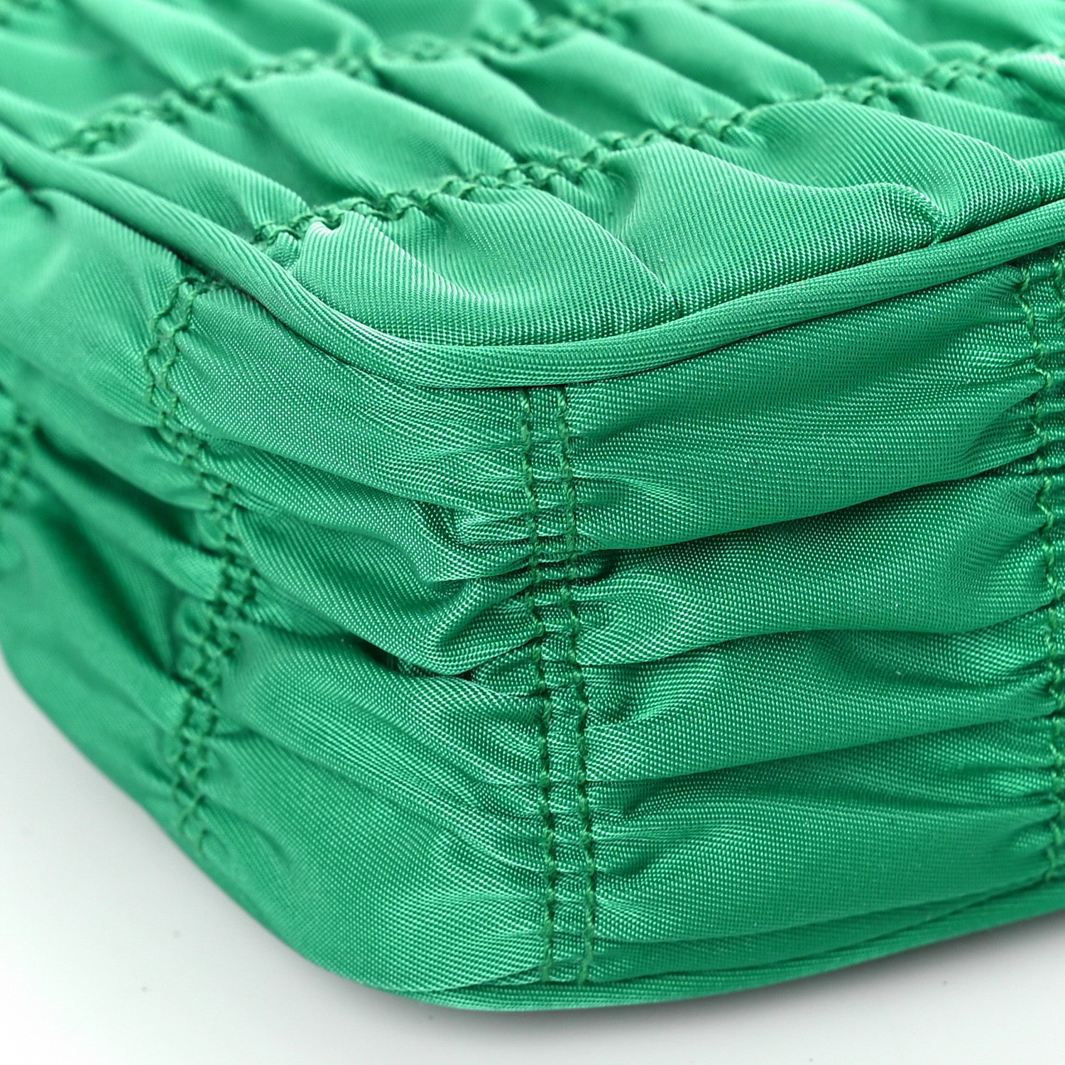 Prada Tessuto Nylon Gaufre Shoulder Bag Menta 7 of 8