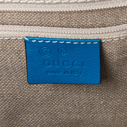 Gucci Soft Microguccissima Dome Satchel Deep Cobalt 8 of 9