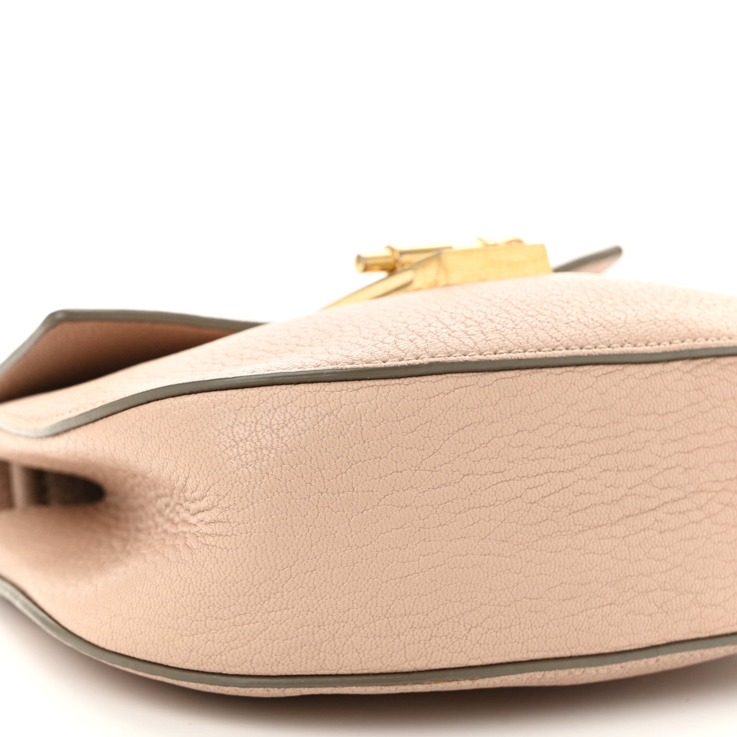 Chloe Grained Lambskin Mini Drew Shoulder Bag Cement Pink 8 of 11