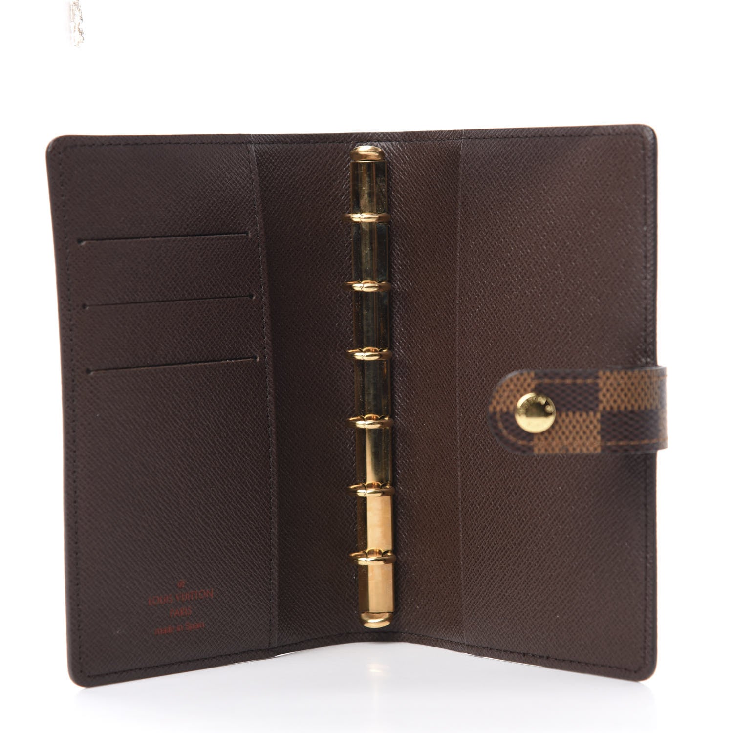 Louis Vuitton Damier Ebene Small Ring Agenda Cover 5 of 7