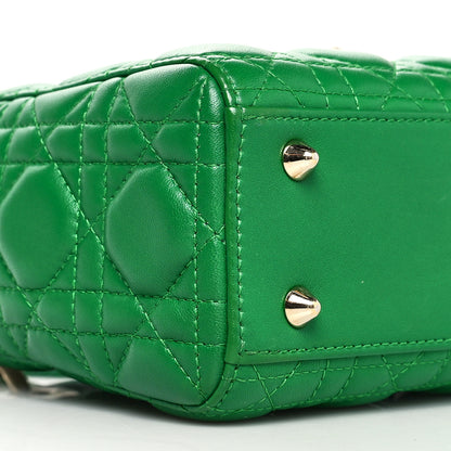 Christian Dior Lambskin Cannage Small Lucky Badges My Lady Dior Green 8 of 10