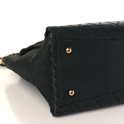 Chanel Iridescent Calfskin Quilted Happy Stitch Shopping Tote Black 8 of 11