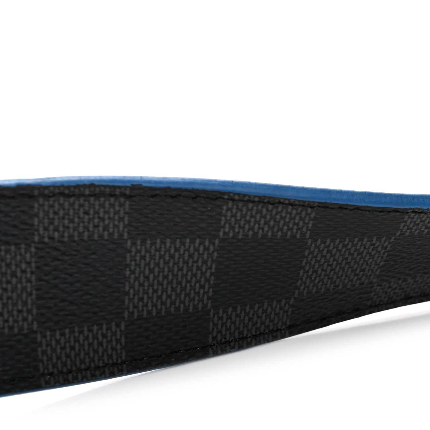 Louis Vuitton Damier Graphite Calfskin 40mm LV Initiales Reversible Belt 95 38 Blue 6 of 7
