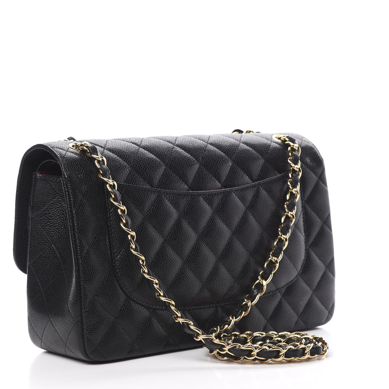 Chanel Caviar Quilted Jumbo Double Flap Black 3 of 11