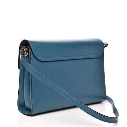 Gucci Calfskin Animalier Medium Shoulder Bag Blue 3 of 11