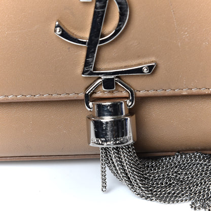 Saint Laurent Smooth Calfskin Medium Classic Monogram Kate Tassel Satchel Dark Beige 16 of 21