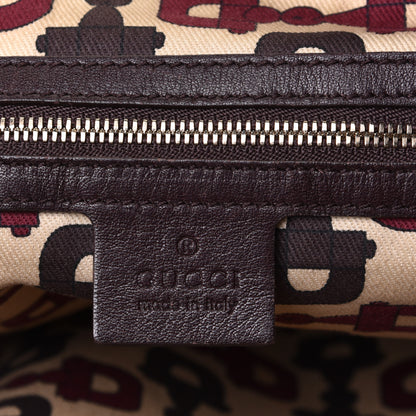 Gucci Guccissima Studded Web Pelham Shoulder Bag Dark Brown 5 of 9
