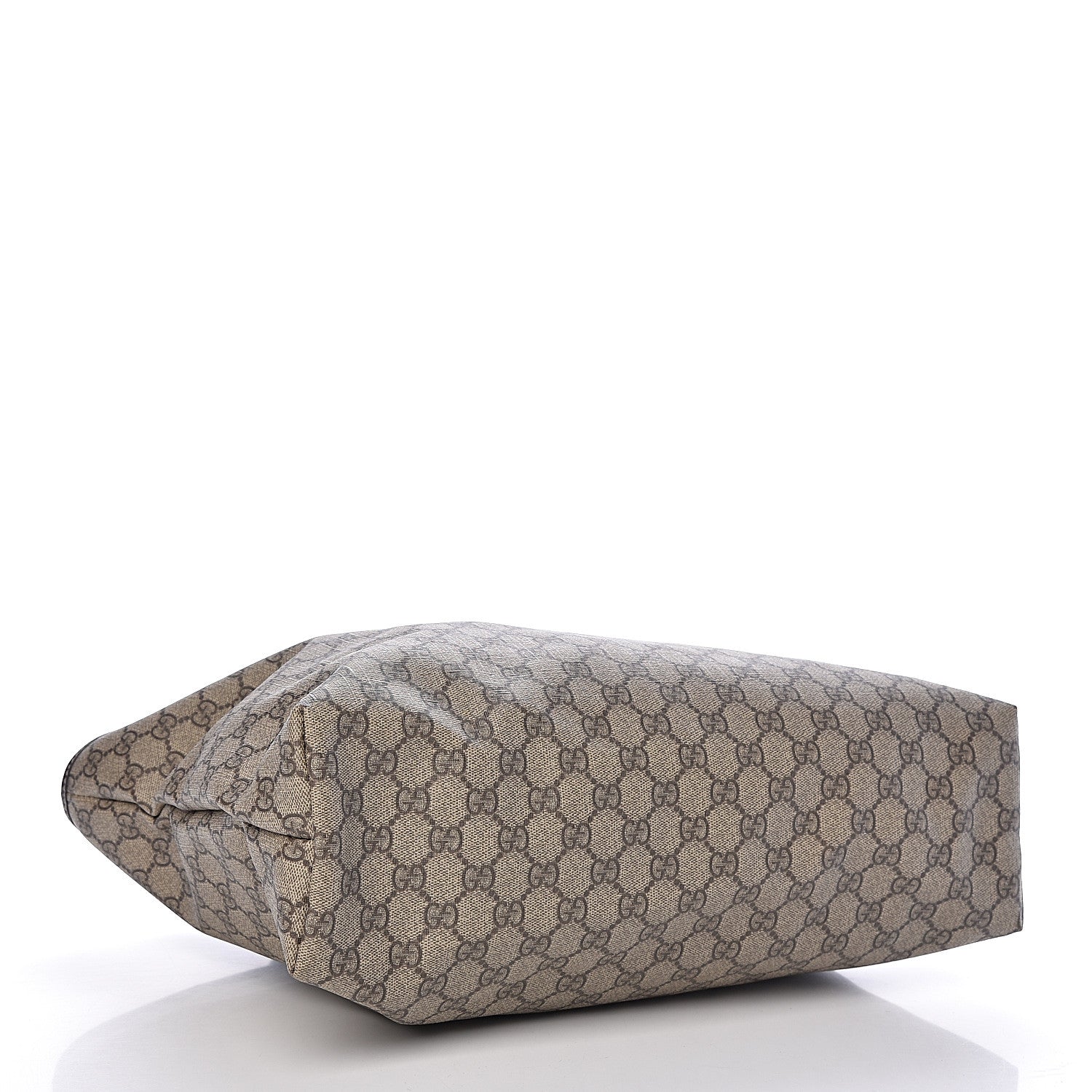 Gucci GG Supreme Monogram Medium Zippered Shopping Tote Dark Brown 4 of 10