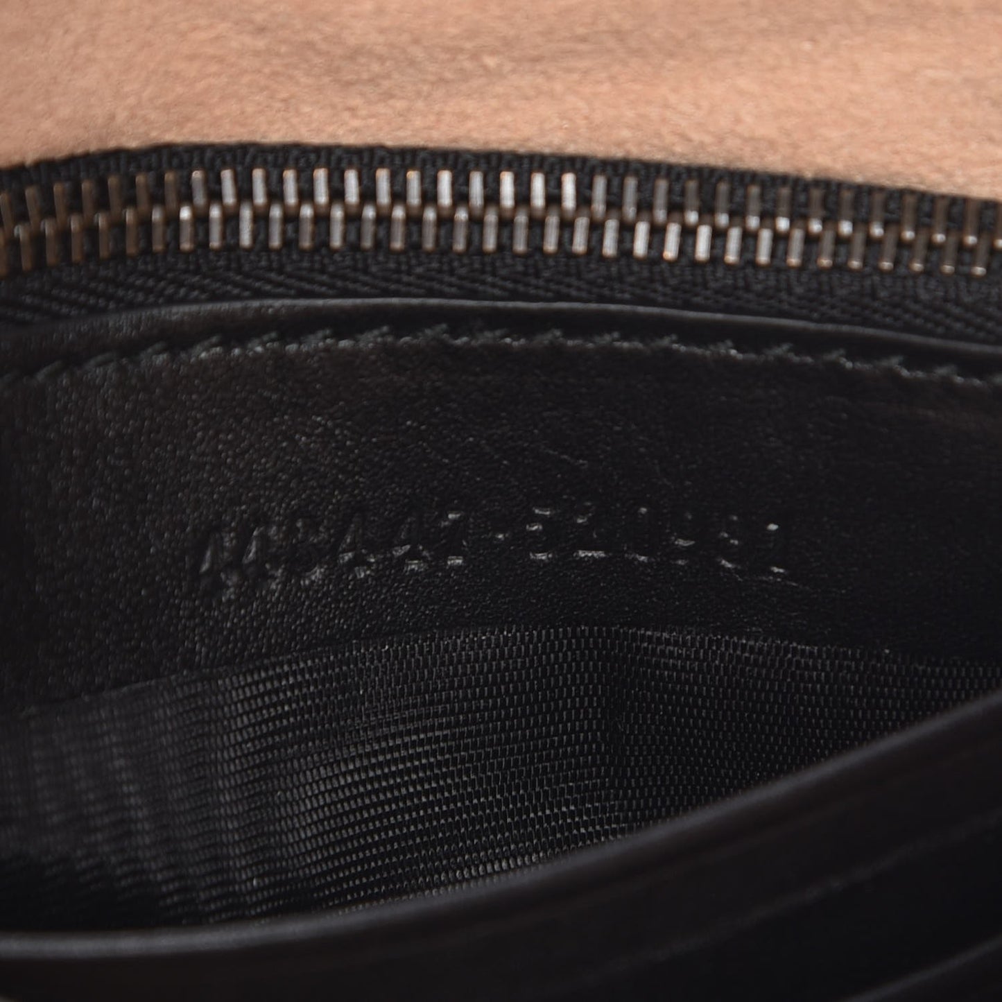 Calfskin Matelasse Mini GG Marmont Chain Bag Black
