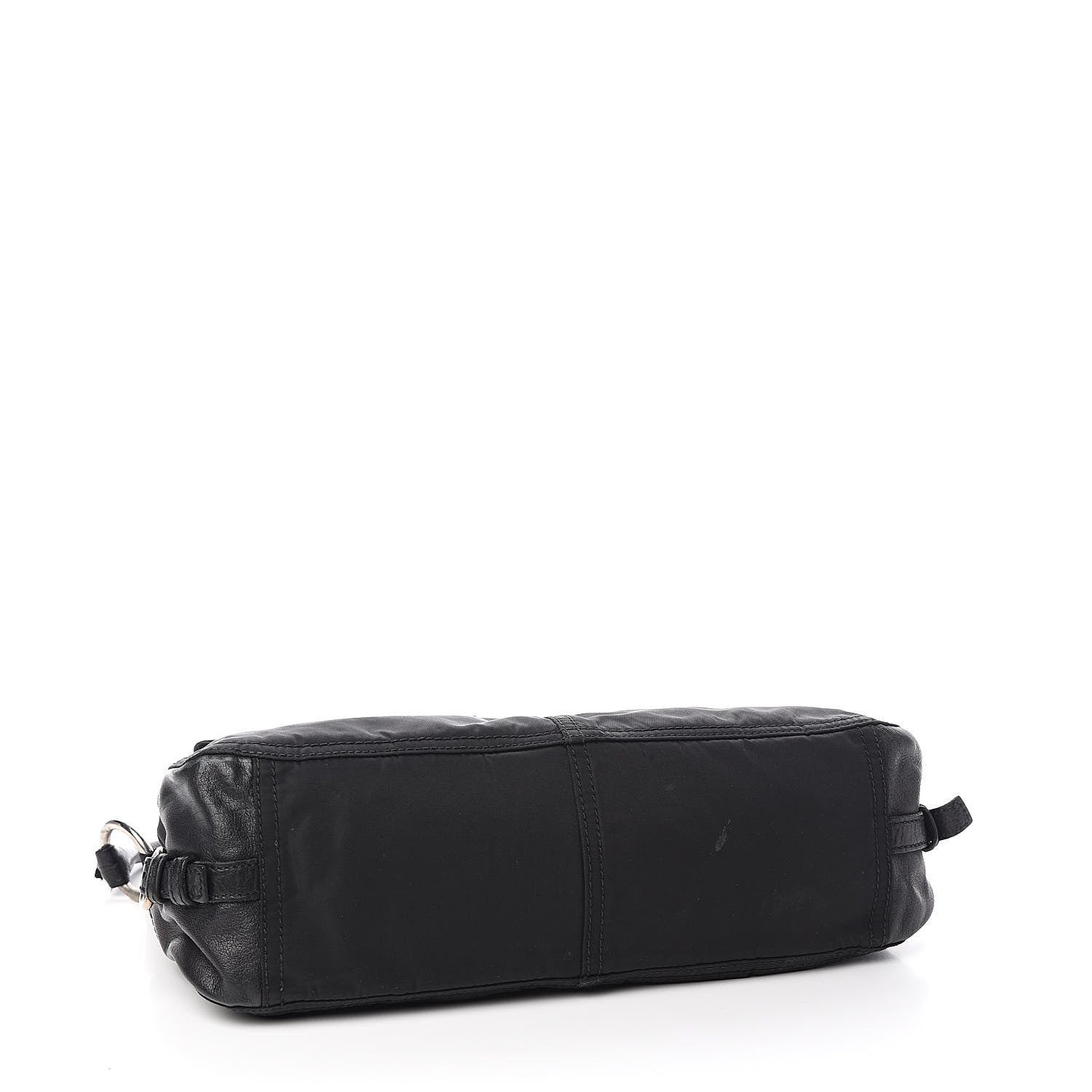 Prada Tessuto Nylon Buffalo Shoulder Bag Black 4 of 14