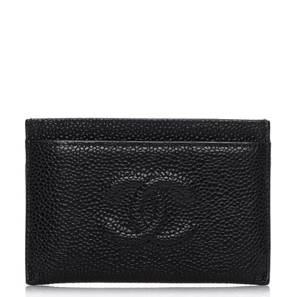 Chanel Caviar Timeless CC Card Holder Black 1 of 8