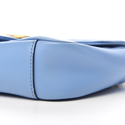 Gucci Calfskin Matelasse Mini GG Marmont Shoulder Bag Clear Sky Blue 9 of 11