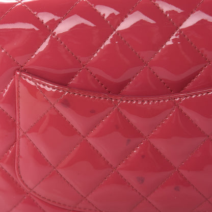 Chanel Patent Quilted Mini Square Flap Pink 9 of 13