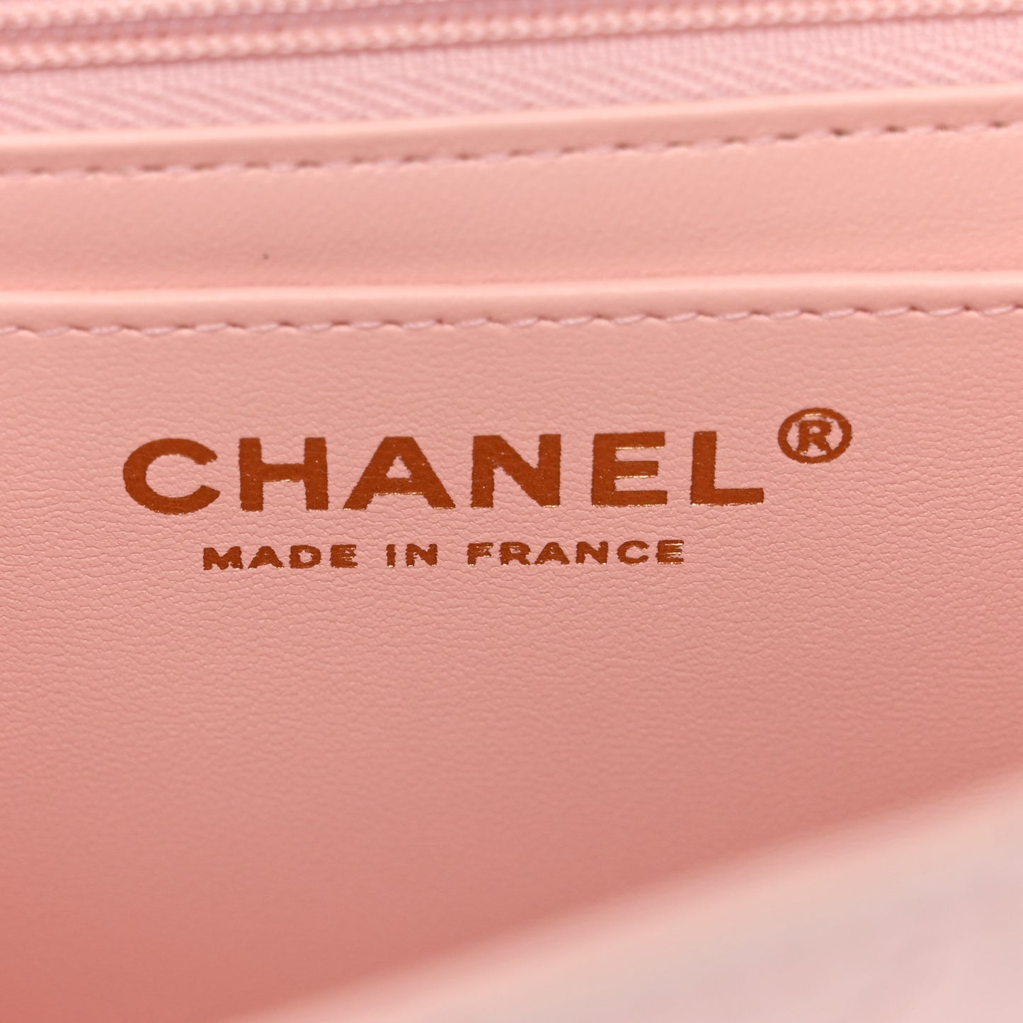 Lambskin Quilted Mini Square Flap Light Pink