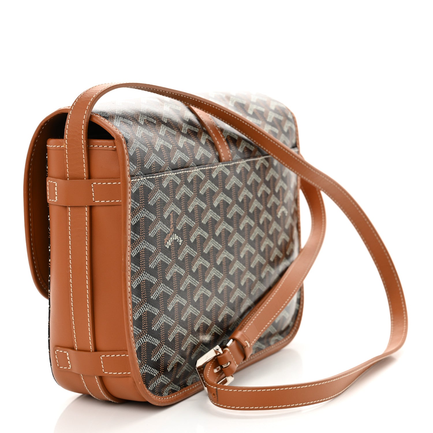 Goyard Goyardine Belvedere II MM Messenger Bag Black Gold 3 of 10