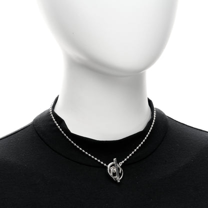 Gucci Sterling Silver Interlocking G Brit Toggle Necklace 2 of 4