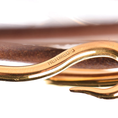 Hermes Natural Bridle Jumbo Double Tour Bracelet Bouton 4 of 8
