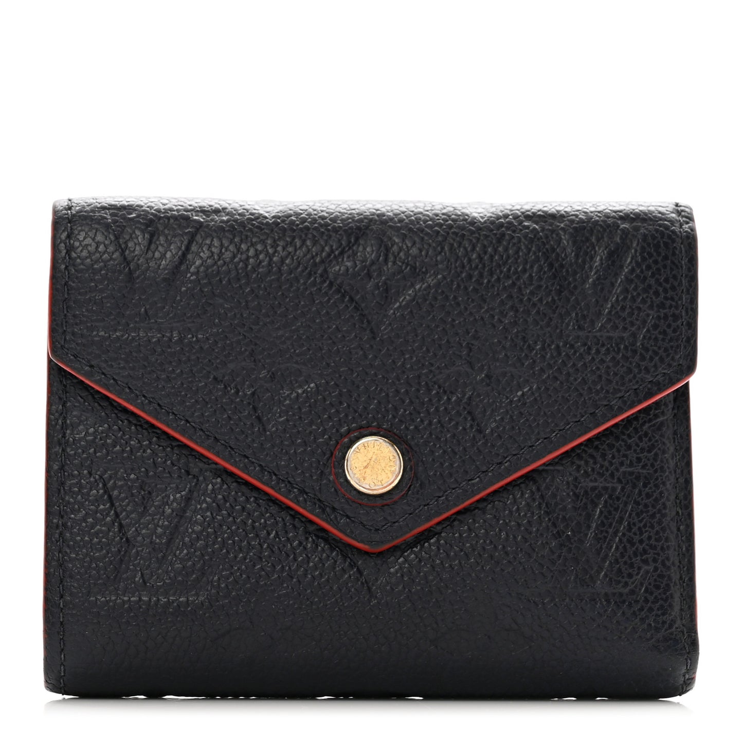 Empreinte Victorine Wallet Marine Rouge