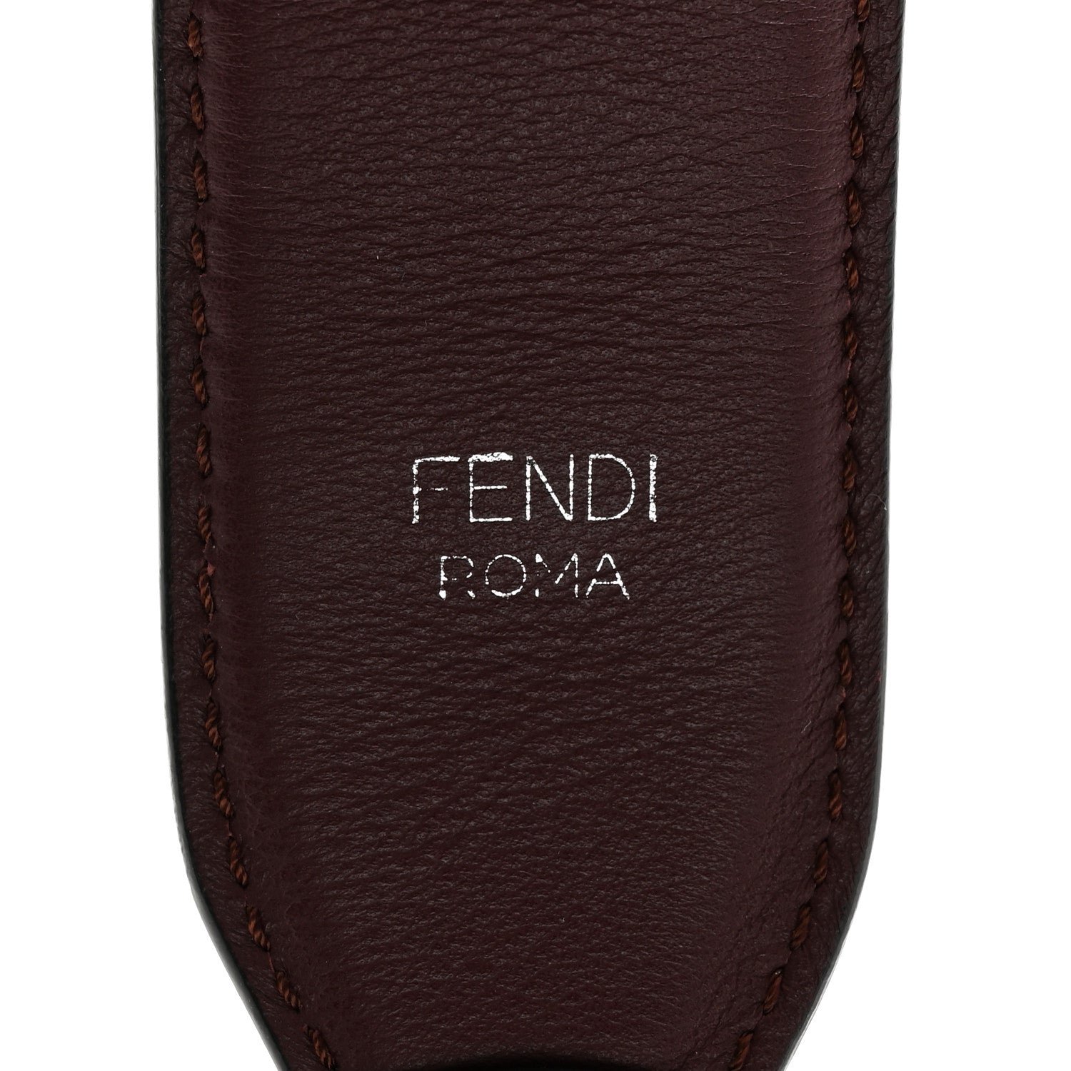 Fendi Vitello Dolce Plexiglass Bi-Color Studded Strap You Lagun Bordeaux Multicolor 3 of 3