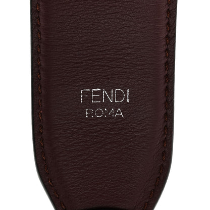 Fendi Vitello Dolce Plexiglass Bi-Color Studded Strap You Lagun Bordeaux Multicolor 3 of 3