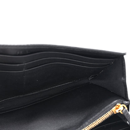 Fendi Nappa Matisse FF Embossed Continental Wallet Black 5 of 8
