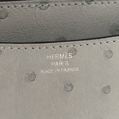 Hermes Ostrich Constance 18 Bleu Glacier 6 of 12