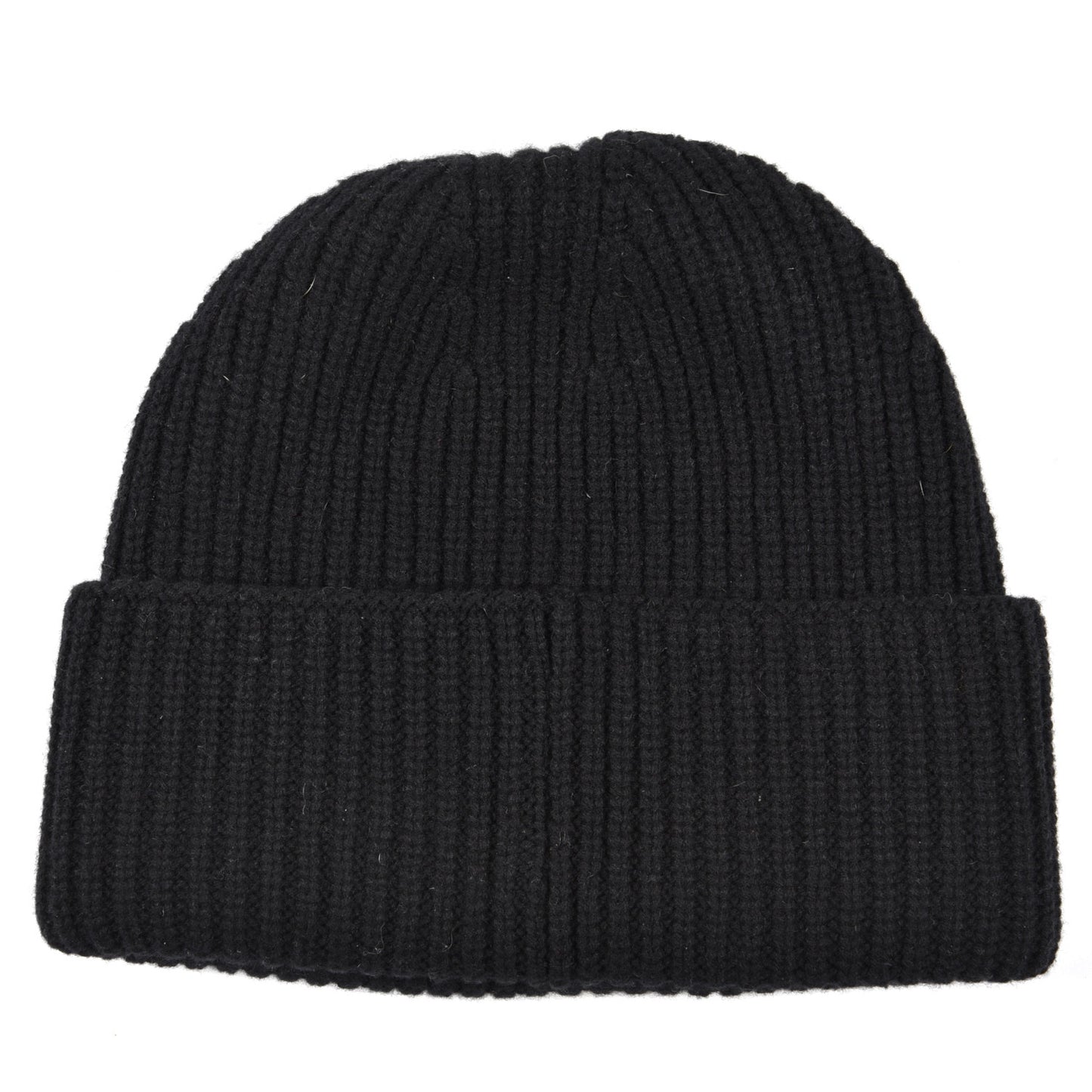 Wool Cashmere CC Beanie Hat Light Black White