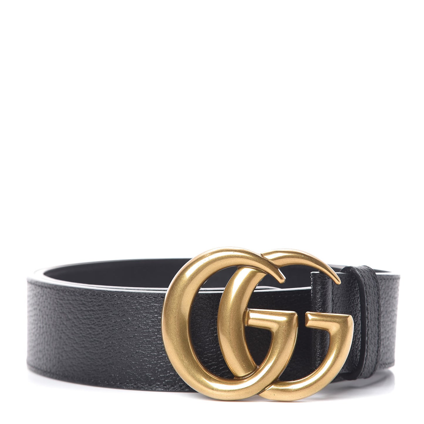 Textured Calfskin Double G 40mm Belt 85 34 Black