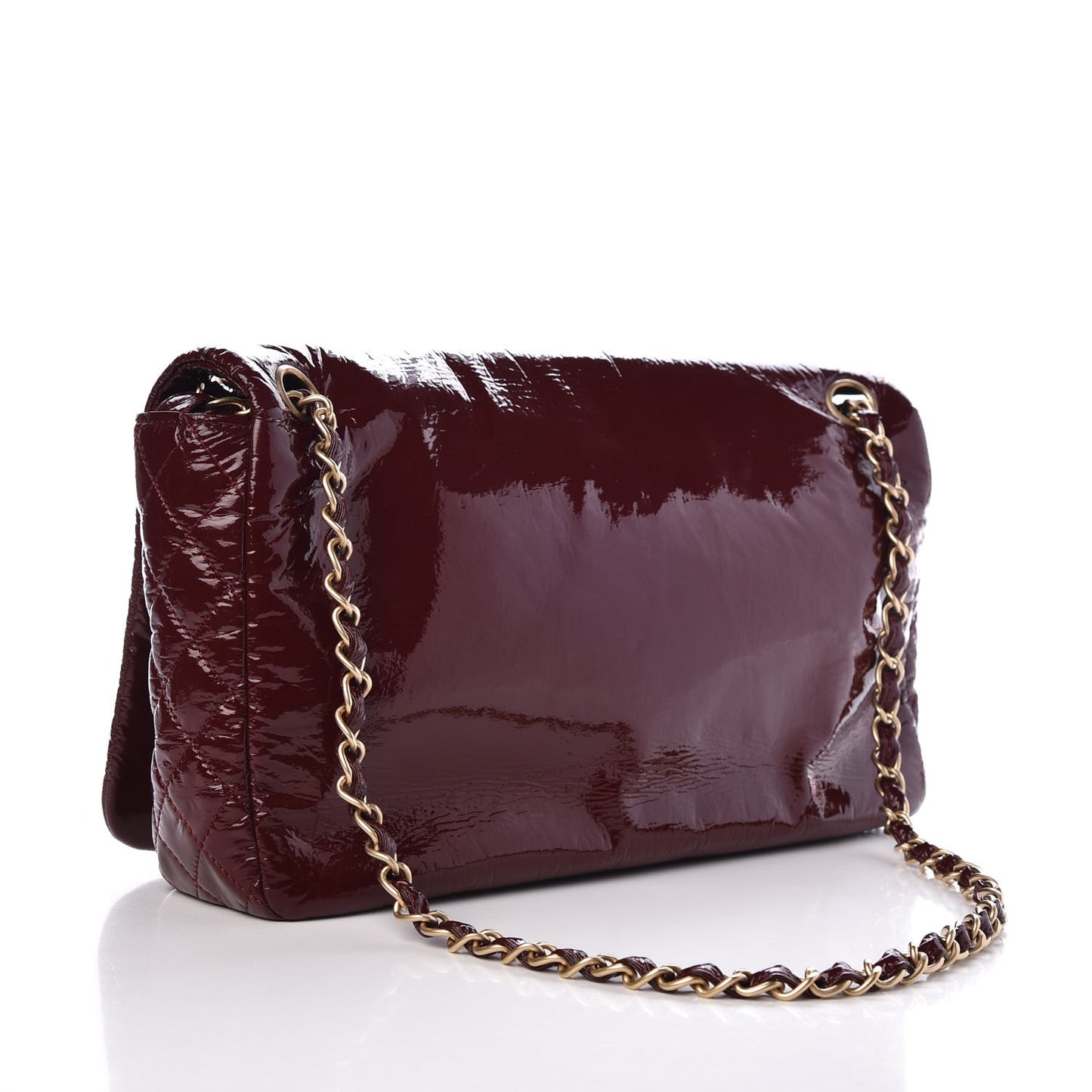 Vinyl Medium Rock and Chain Flap Bordeaux
