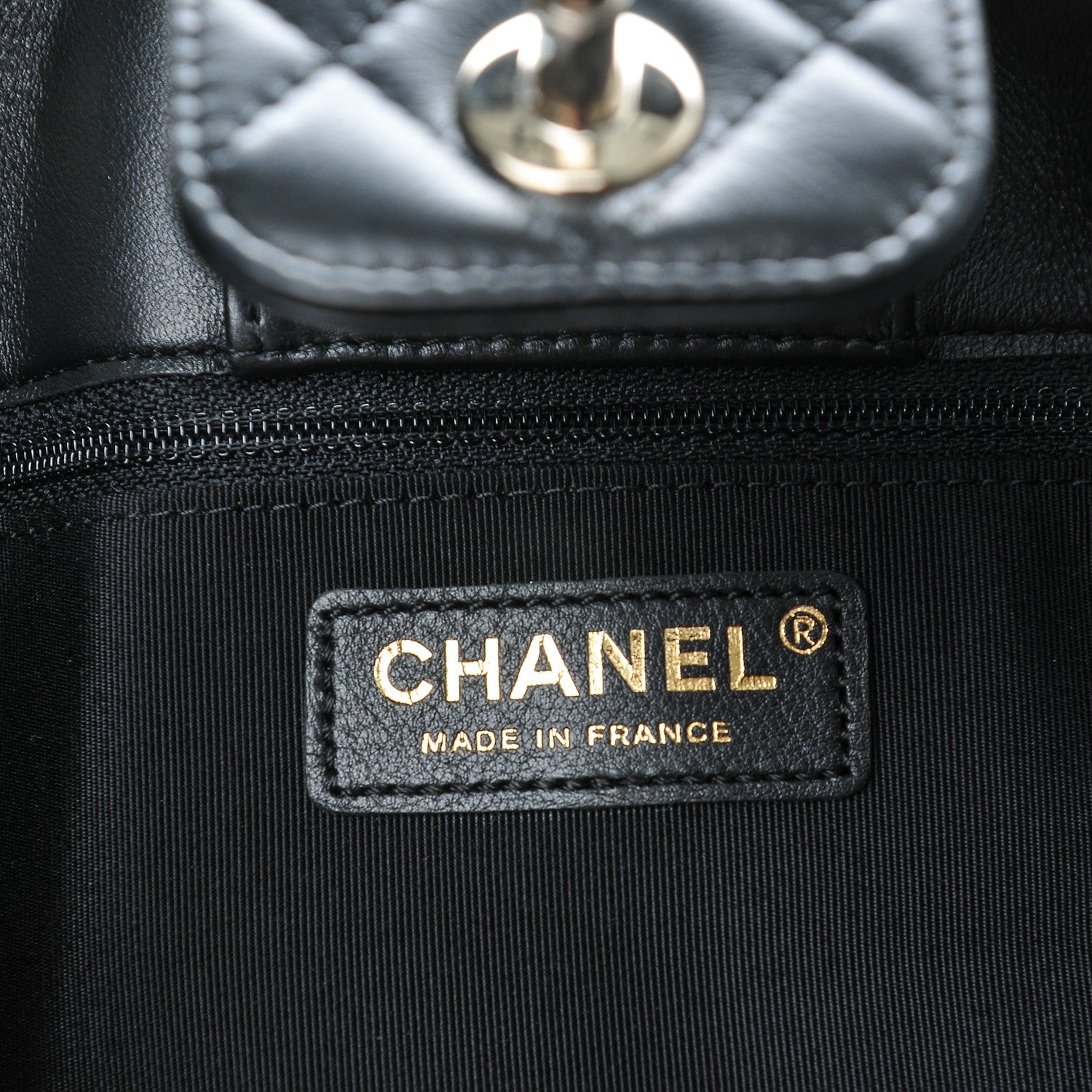 Chanel Calfskin Quilted Timeless Tote Black 6 of 7