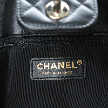 Chanel Calfskin Quilted Timeless Tote Black 6 of 7